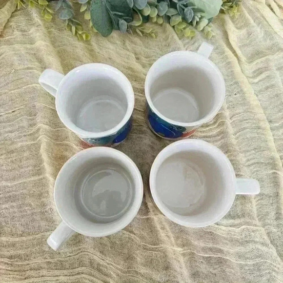 Nancy Lynn Daekor mugs Anthropomorphic Fruit Face ceramic coffee cup Berries 80s - Picture 6 of 10